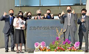 ホノルル広島県人会から寄贈されたマスク