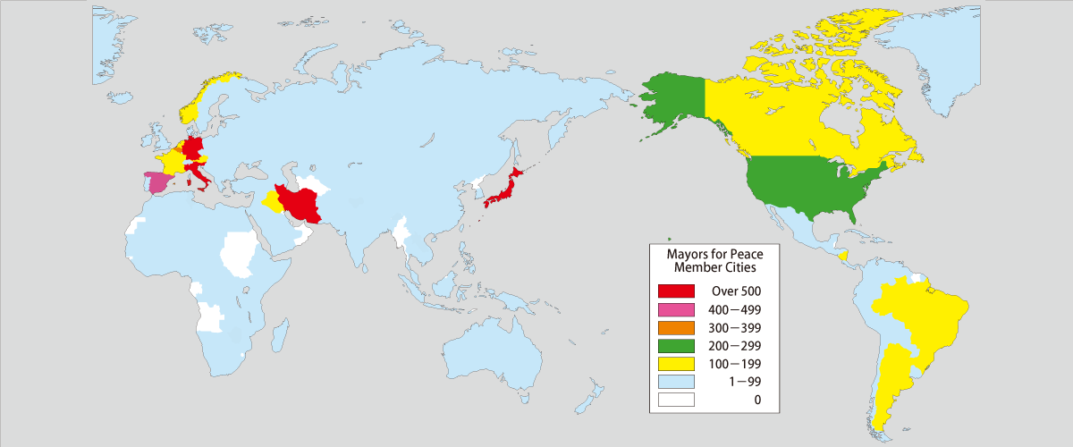 Mayors for Peace Map