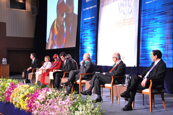 Participants in a discussion session