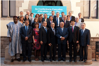 Representatives of participating cities