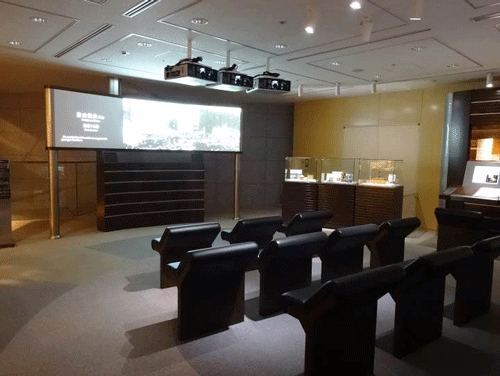 The Temporary Exhibition Area after the installation of the chairs