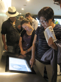 Learning about the bombing at close hand through viewing the portrait of Professor Tomoda's late mother