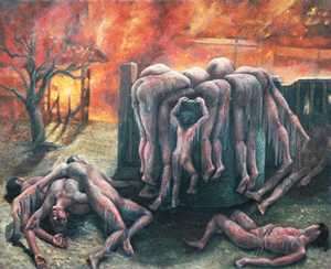 Not knowing where to flee, looking for water - everyone died gathered around the firefighting water tank