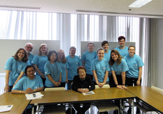 With Emeritus Principal Ms. Mari Tsuruda (University of Indianapolis)