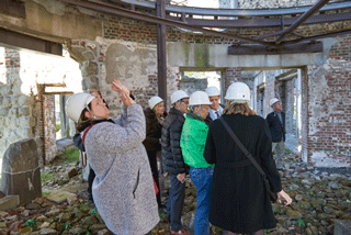 Observing the inside of the A-bomb Dome