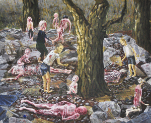 Tragedy in the school yard of Hiroshima University of Literature and Science