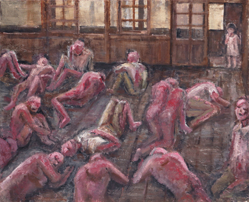 Classroom filled with the wounded by Kotone Morinaga and Teruko Yahata