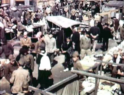 The black market in front of Hiroshima Station