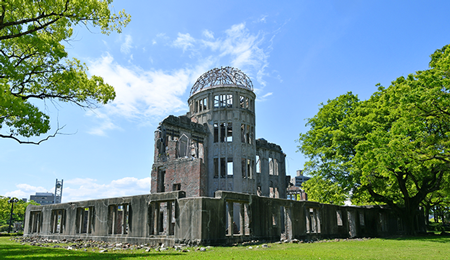 Atomic Bomb Dome (Photo: Tourism Policy Department, Economic Affairs and Tourism Bureau, the City of Hiroshima)