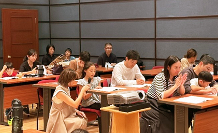 Testimonial reading at the Turkish-Japanese Foundation Culture Center