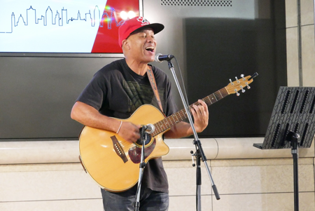 A concert by a Canadian musician