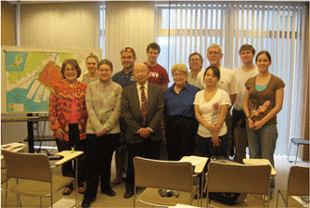 インディアナポリス大学一行と松島氏（被爆証言後）