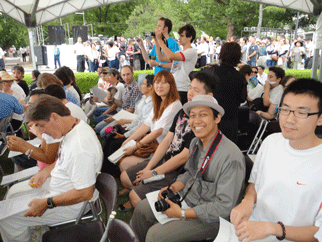 平和記念式典参列の様子