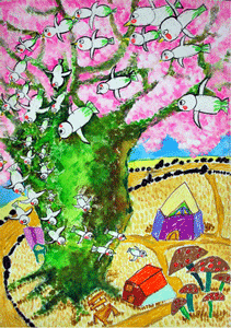 大賞（海外の部）韓国テグ市 達山トォルサン小学校２年生 ソ・ミンウさん