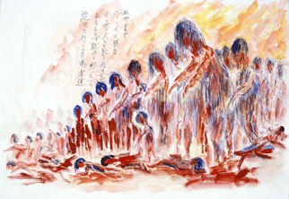 「市民が描いた原爆の絵」吉村吉助さん作