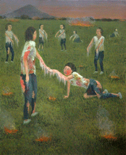 「被爆した女学生達」