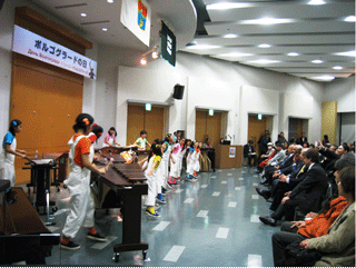 マリンバ打楽器によるアンサンブル