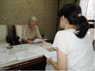 聞き取りの様子