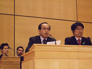 NGOセッションにおけるスピーチ