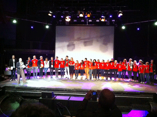 会場で活動したボランティア