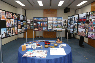 ボルゴグラード市紹介展示の様子