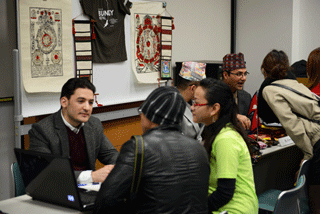 「留学生と話そう！」コーナー