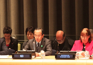 ＮＰＴ再検討会議第３回準備委員会ＮＧＯセッションへの出席