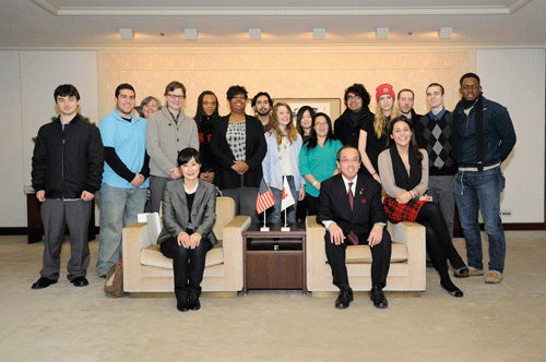 デュポール大学一行の広島市長訪問