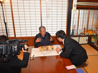 ご自宅での撮影風景