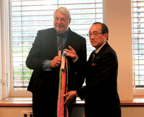 ファンデルクワスト議長と松井会長