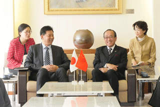 市長訪問の様子