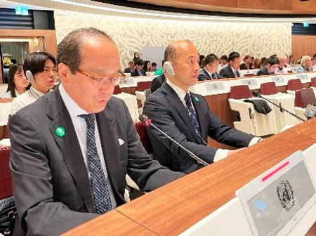NGOセッションでの松井会長と鈴木副会長
